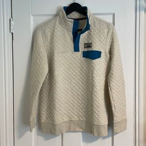 Cream Patagonia pull over - Small